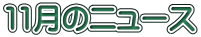 11月のニュース